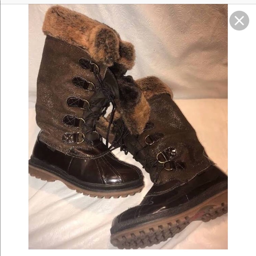 Khombu quechee stingray brown boots